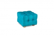 Upholstered pouf - QUBO - 50x50 - Dark Cyan