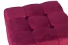 Upholstered pouf - QUBO - 50x50 - Fuchsia Mulberry