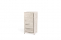 Chest of drawer - Brown - Solid teak - White