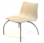 Chair - Jacquard - Viro - White color