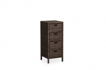 Chest of 4 drawers - Harmonize - Outdoor - Coffee - Synthetic fi