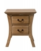 Nightstand - Irregular - Solid teak White