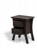 Nightstand - Irregular - Solid teak Black