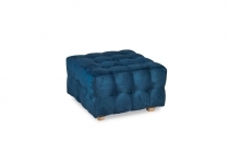 Upholstered pouf - QUBO - 70x70 - Blue Navy