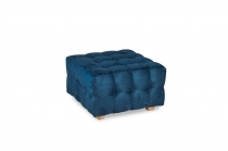 Pouf trapuntato - QUBO - 70x70 - Blu Navy