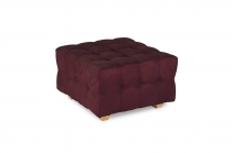 Pouf trapuntato - QUBO - 70x70 - Red wine