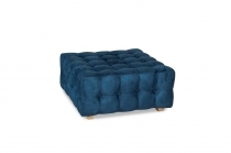 Upholstered pouf - QUBO - 90x90 - Blue Navy