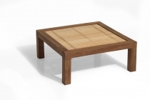 Coffee table - Slats - Solid teak 60x60x25
