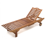 1022 - teakwood sunbed