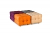 Pouf trapuntato - QUBO - 50x50 - Red wine