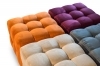 Pouf trapuntato - QUBO - 50x50 - Fucsia Mulberry