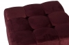 Pouf trapuntato - QUBO - 50x50 - Red wine