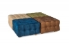 Pouf trapuntato - QUBO - 70x70 - Blu Navy