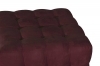 Pouf trapuntato - QUBO - 70x70 - Red wine