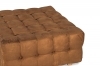 Upholstered pouf - QUBO - 90x90 - Brown Almond