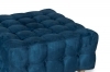 Pouf trapuntato - QUBO - 90x90 - Blu Navy