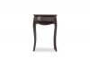 Nightstand - Wavy - Black - Solid teak