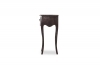 Nightstand - Wavy - Black - Solid teak