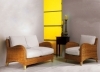 Sofa 2 seats - ONDA - Pulut - Ecr fabric