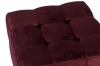 Upholstered pouf - QUBO - 50x50 - Red wine