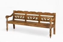 Bench - Flora - 3 seater - Solid row teak