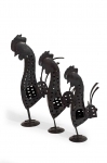 Candle holders - Roosters - Set 3 pcs